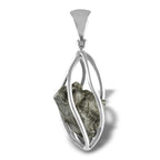 Starborn Campo del Cielo Meteorite Cage Pendant in Sterling Silver