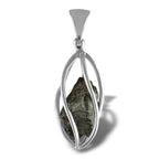 Starborn Campo del Cielo Meteorite Cage Pendant in Sterling Silver
