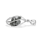 Starborn Campo del Cielo Meteorite Cage Pendant in Sterling Silver