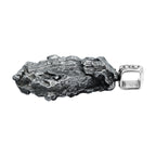 Starborn Campo del Cielo Meteorite Prong Set Pendant in Sterling Silver