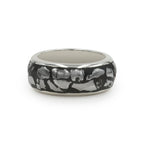 Starborn Campo del Cielo Meteorite Polished Nugget Inlay Ring in Sterling Silver
