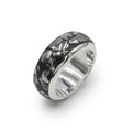 Starborn Campo del Cielo Meteorite Polished Nugget Inlay Ring in Sterling Silver