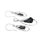 Starborn Agoudal Iron Meteorite Pendant and Earrings in Sterling Silver