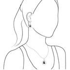 Starborn Agoudal Iron Meteorite Pendant and Earrings in Sterling Silver