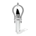Starborn Elite Shungite and Quartz Crystal Horseshoe Pendant in Sterling Silver
