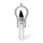 Starborn Elite Shungite and Quartz Crystal Horseshoe Pendant in Sterling Silver