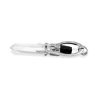 Starborn Elite Shungite and Quartz Crystal Horseshoe Pendant in Sterling Silver