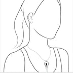 Starborn Elite Shungite and Quartz Crystal Horseshoe Pendant in Sterling Silver