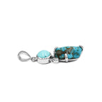 Starborn Campitos Turquoise with White Topaz in Sterling Silver