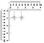 Starborn Gemstone Manta Ray Earrings in Sterling Silver