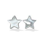 Starborn Gemstones Star Post Earrings in Sterling Silver