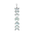 Starborn Mother Of Pearl Moon Phase Pendant in Sterling Silver
