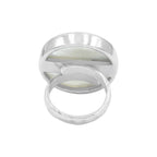 Starborn Round Mother of Pearl with Ammolite Inlay Ring in Sterling Silver