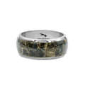 Starborn Golden Muscovite One Field Inlay Ring in Sterling Silver