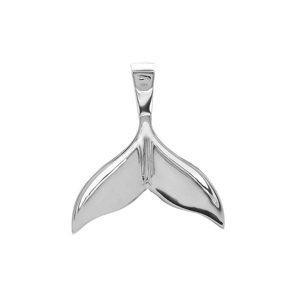 Starborn Cultured Opal Whale Tail Pendant in Sterling Silver