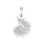 Starborn Cultured Opal Nautilus Ammonite Pendant in Sterling Silver