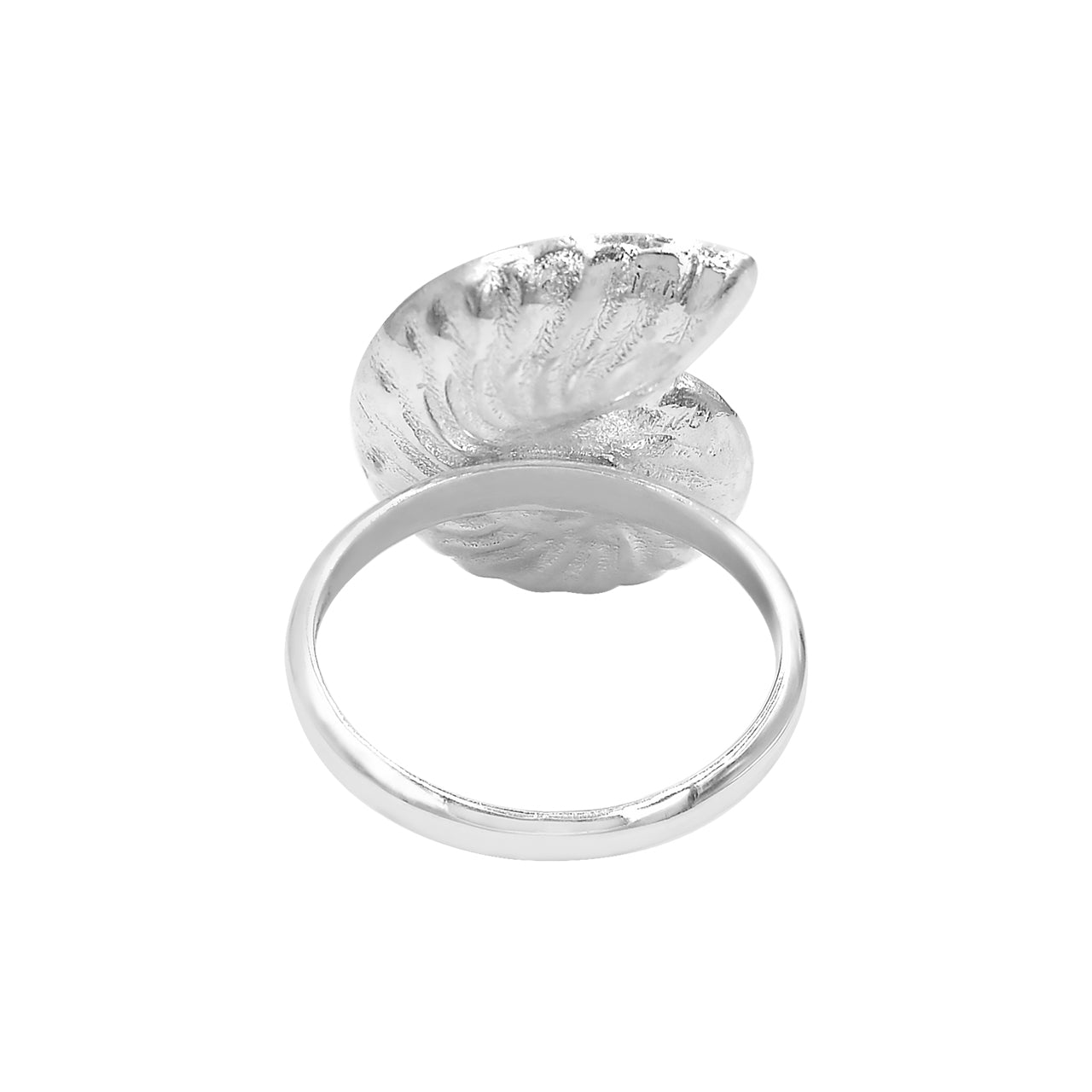 Starborn Cultured Opal Nautilus Ring in Sterling Silver