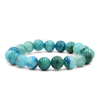 Starborn Peruvian Blue Opal Beaded Elastic Bracelet