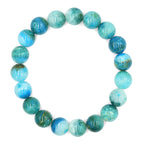 Starborn Peruvian Blue Opal Beaded Elastic Bracelet