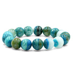 Starborn Peruvian Blue Opal Beaded Elastic Bracelet