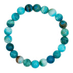 Starborn Peruvian Blue Opal Beaded Elastic Bracelet