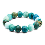 Starborn Peruvian Blue Opal Beaded Elastic Bracelet