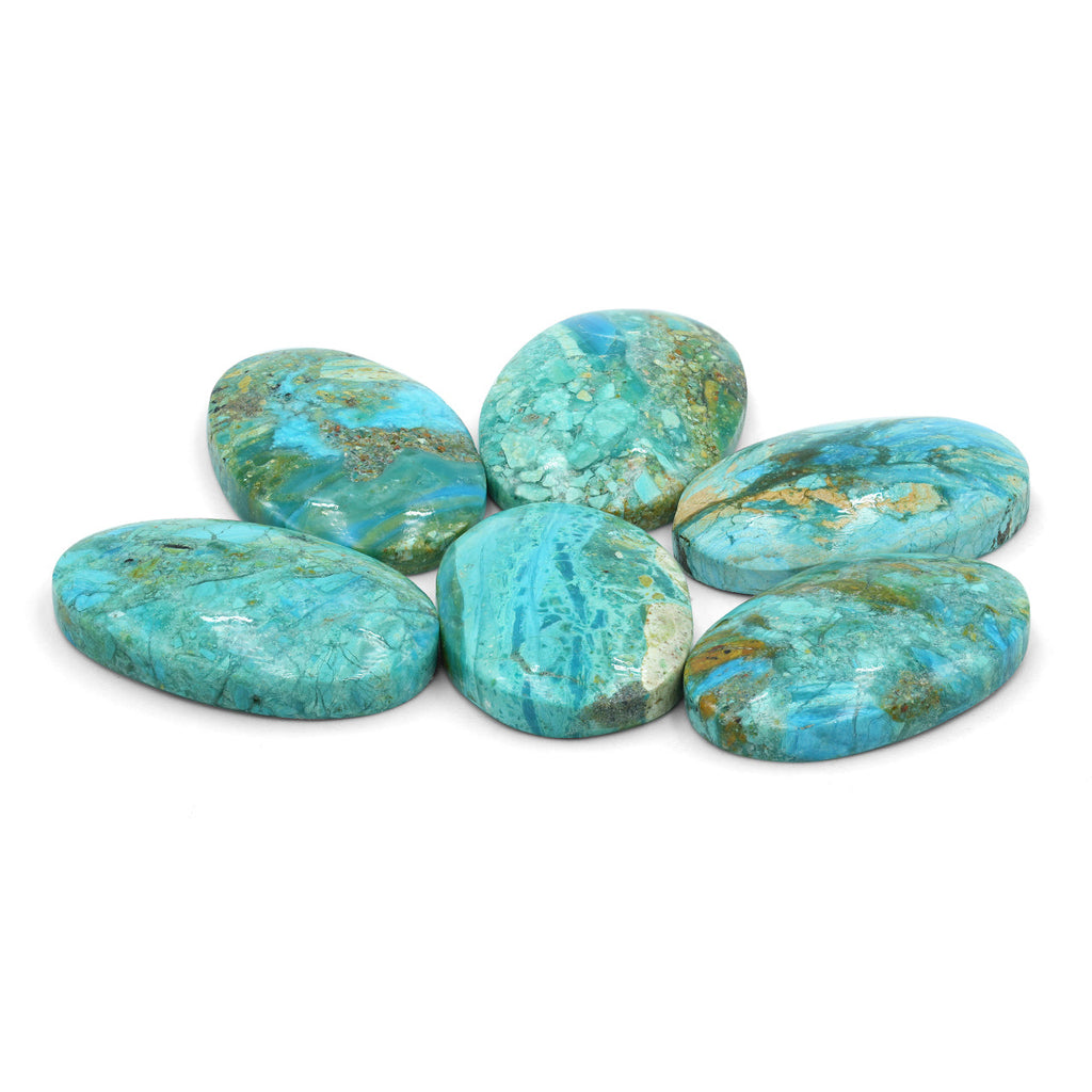 Starborn Natural Peruvian Blue Opal Oval Cabochon 30mm - 1 piece
