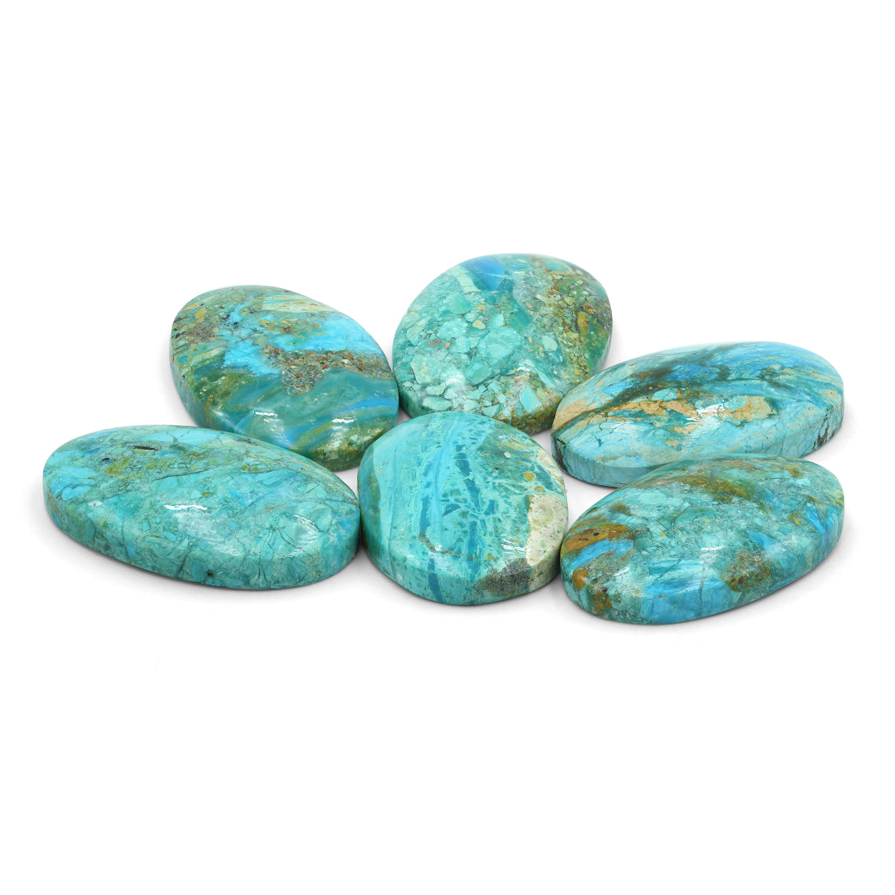 Starborn Natural Peruvian Blue Opal Oval Cabochon 30mm - 1 piece