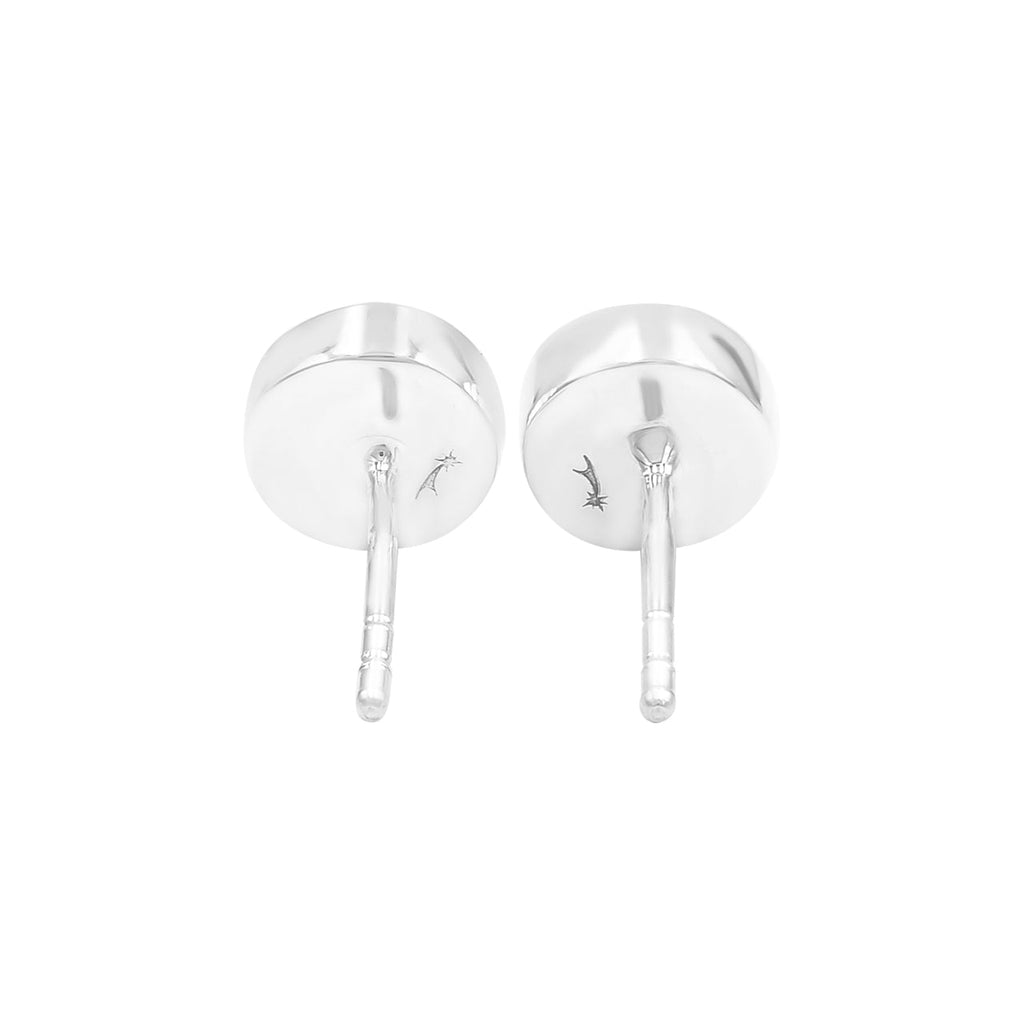 Starborn Peruvian Blue Opal 6mm Round Post Earrings in Sterling Silver