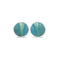 Starborn Peruvian Blue Opal 6mm Micro Post Earrings in Sterling Silver