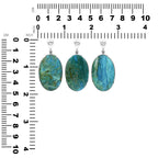 Starborn Peruvian Blue Opal Pendant in Sterling Silver