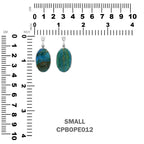 Starborn Peruvian Blue Opal Oval Cabochon Pendant in Sterling Silver