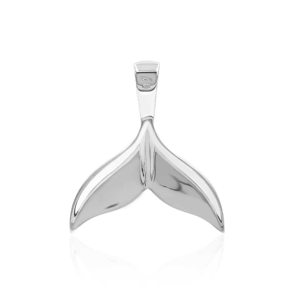 Starborn Peruvian Blue Opal Whale Tail Pendant in Sterling Silver