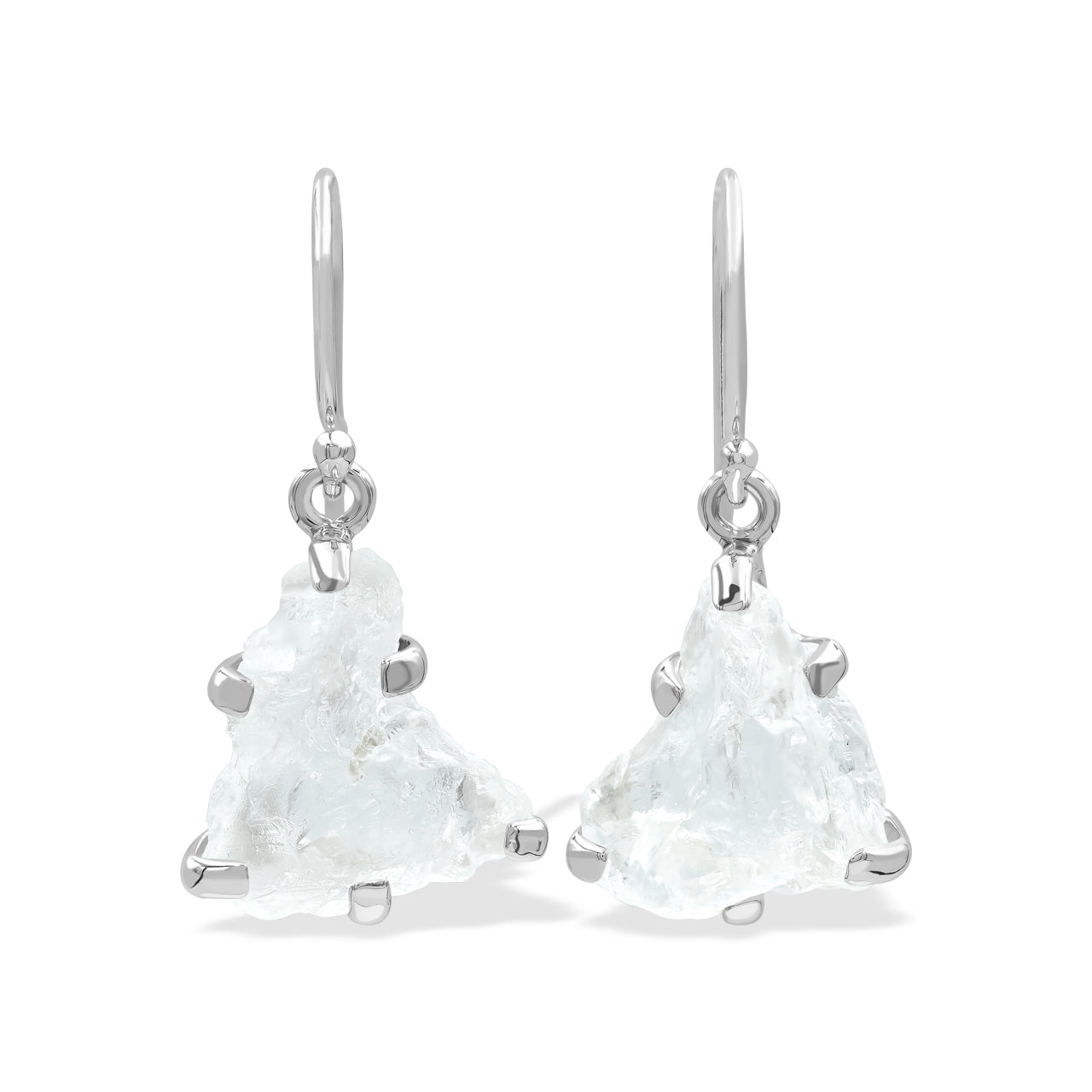 Starborn Petalite Rough Earrings in Sterling Silver