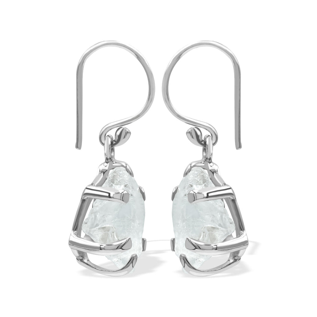 Starborn Petalite Rough Earrings in Sterling Silver