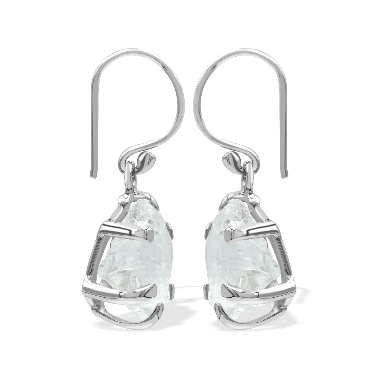 Starborn Petalite Rough Earrings in Sterling Silver