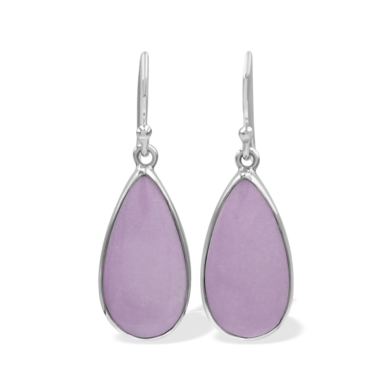 Starborn Phosphosiderite Pear-Shaped Earrings in Sterling Silver