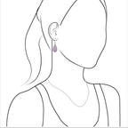 Starborn Phosphosiderite Pear-Shaped Earrings in Sterling Silver