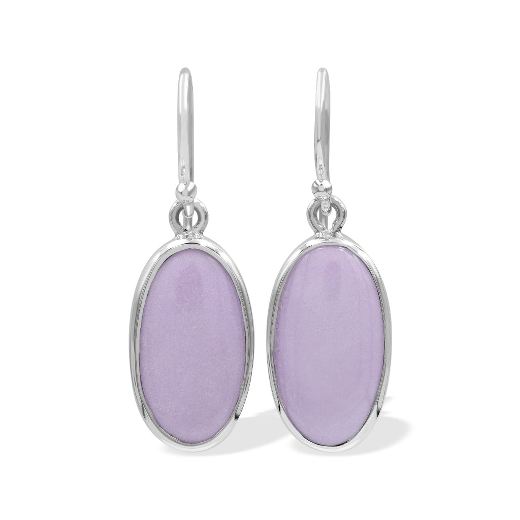 Starborn Phosphosiderite Oval-Shaped Earrings in Sterling Silver