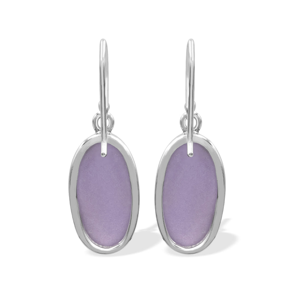 Starborn Phosphosiderite Oval-Shaped Earrings in Sterling Silver