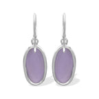 Starborn Phosphosiderite Oval-Shaped Earrings in Sterling Silver