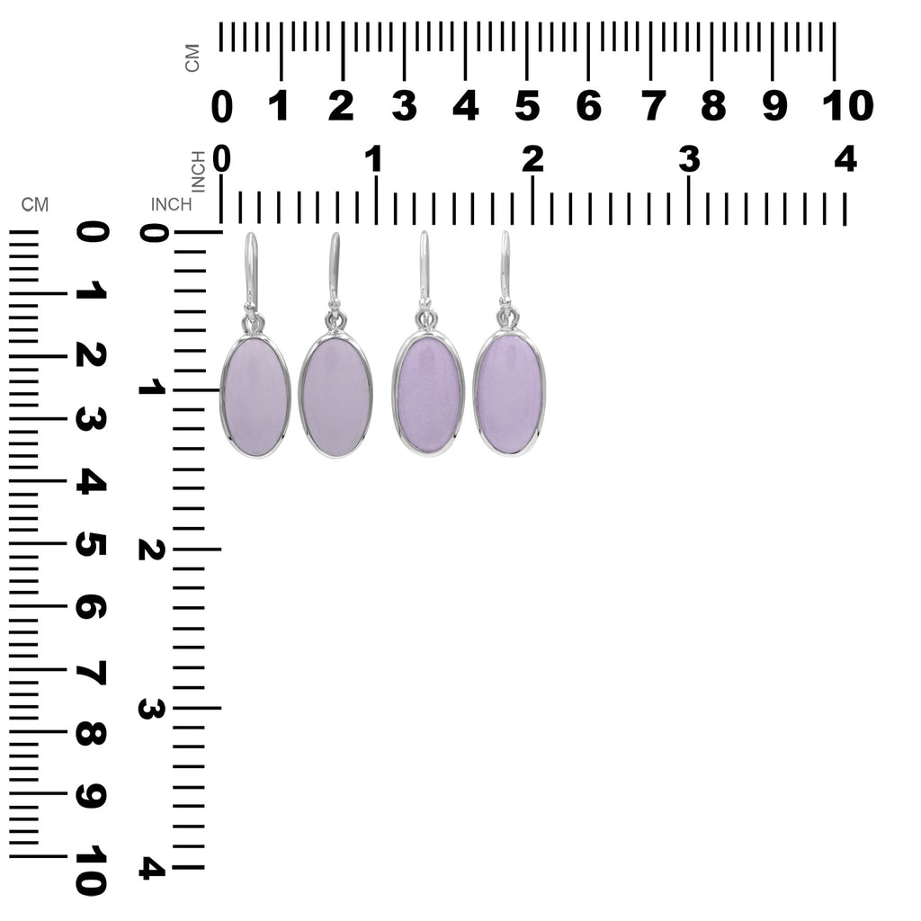 Starborn Phosphosiderite Oval-Shaped Earrings in Sterling Silver