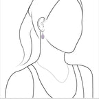 Starborn Phosphosiderite Oval-Shaped Earrings in Sterling Silver