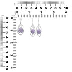 Starborn Phosphosiderite Caged Sphere Pendant and Earring Set in Sterling Silver