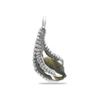Starborn Gemstone Eagle Claw Pendant in Sterling Silver