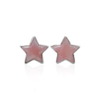 Starborn Gemstones Star Post Earrings in Sterling Silver
