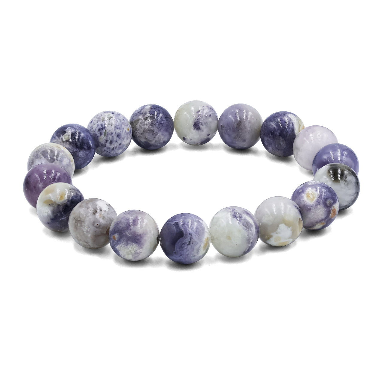 Starborn Purple Opal Beaded Elastic Bracelet