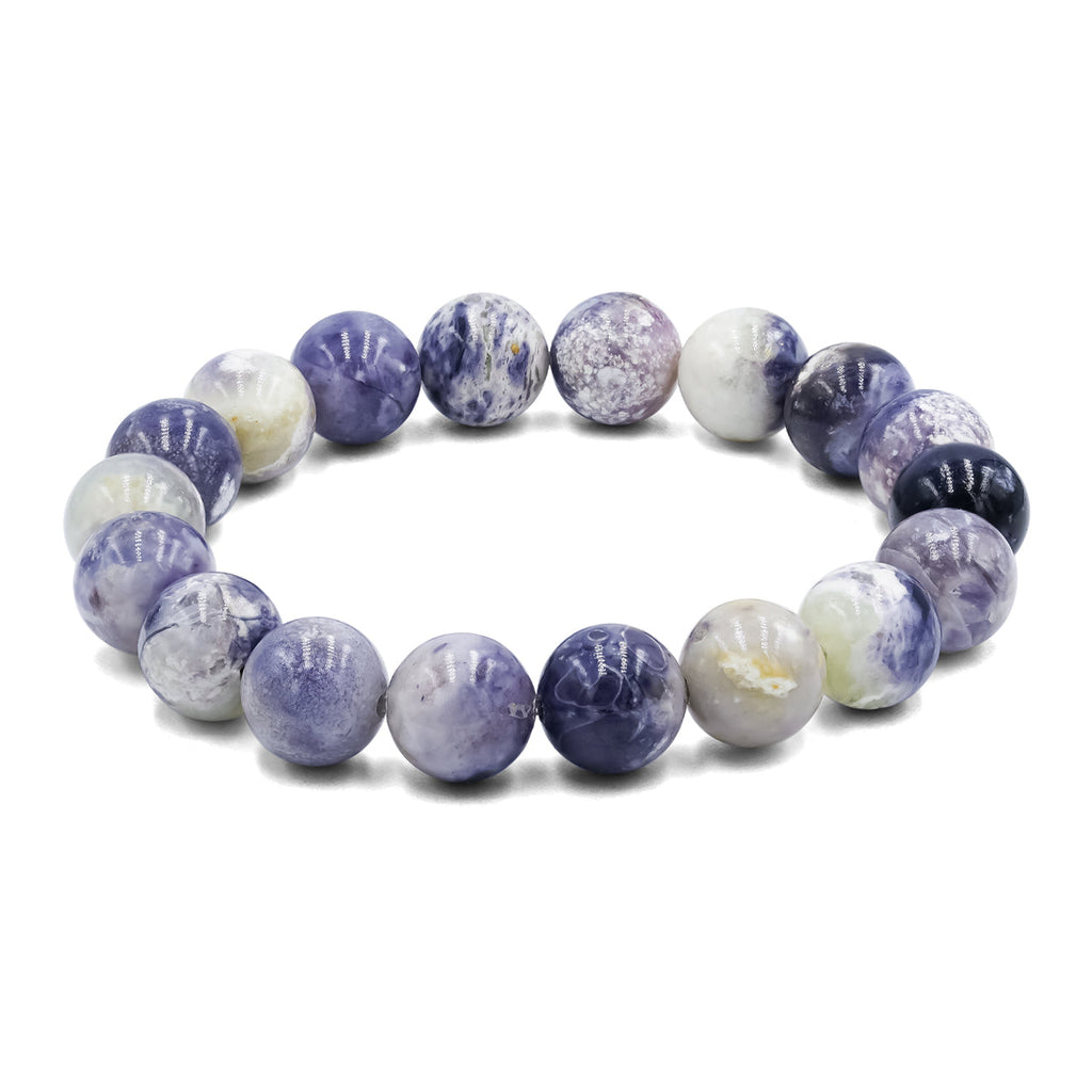 Starborn Purple Opal Beaded Elastic Bracelet