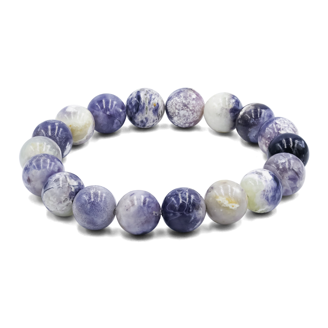 Starborn Purple Opal Beaded Elastic Bracelet