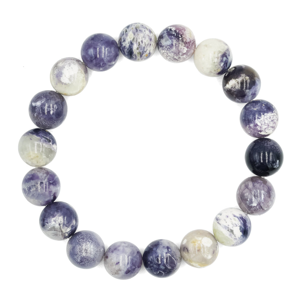 Starborn Purple Opal Beaded Elastic Bracelet
